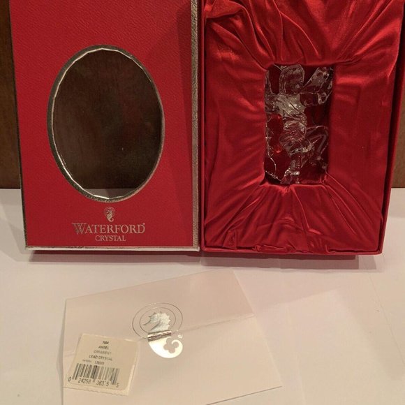 Waterford Crystal 2004 Angel With Enhancer Ornament NIB - Picture 2 of 12